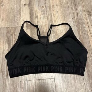 PINK Victoria's Secret Black Sports Bra